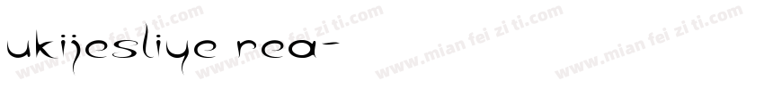 UKIJEsliye rea字体转换